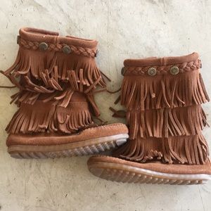 Minnetonka Fringe Boots
